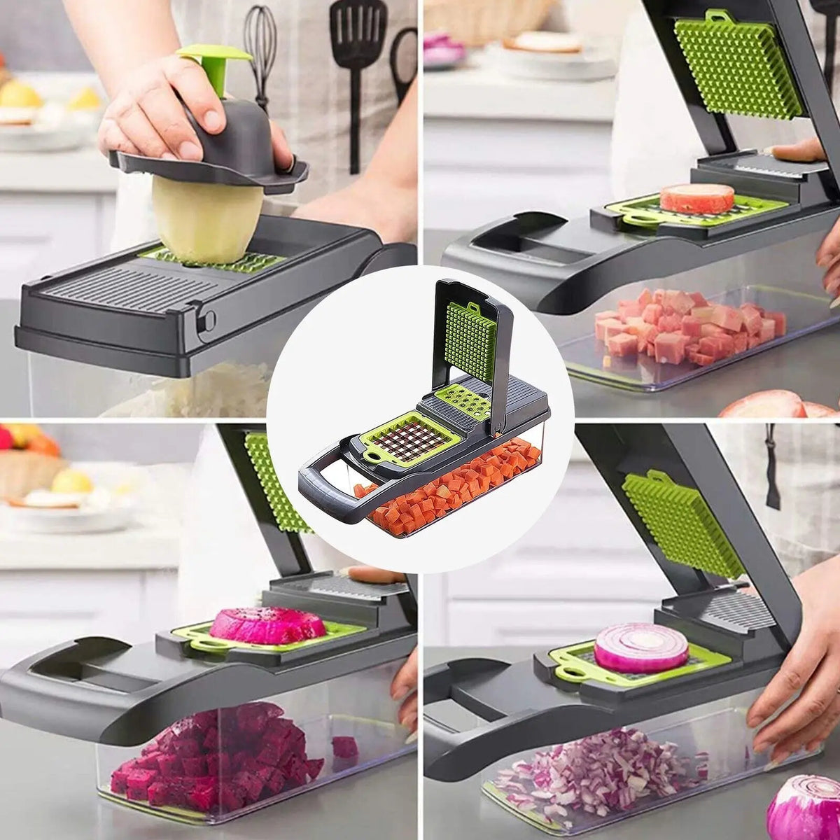 16-in-1 Vegetable Chopper & Mandoline Slicer