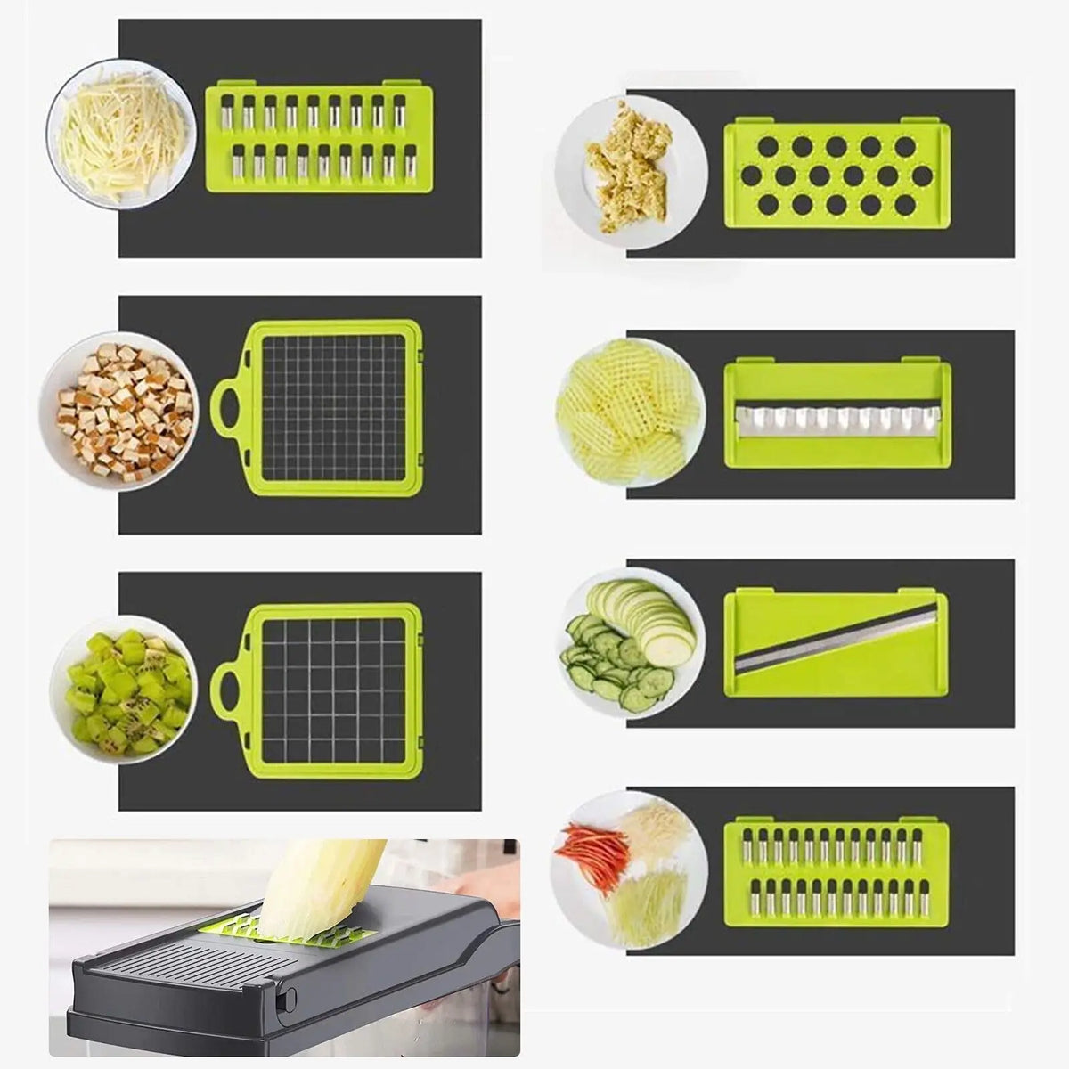 16-in-1 Vegetable Chopper & Mandoline Slicer
