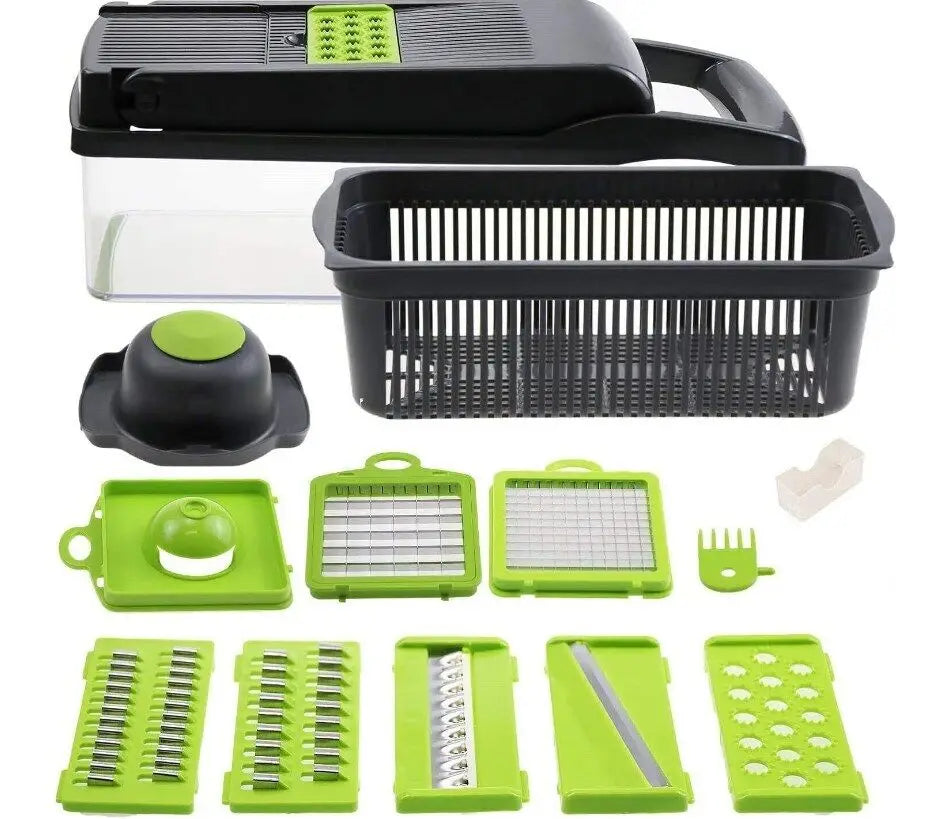 16-in-1 Vegetable Chopper & Mandoline Slicer
