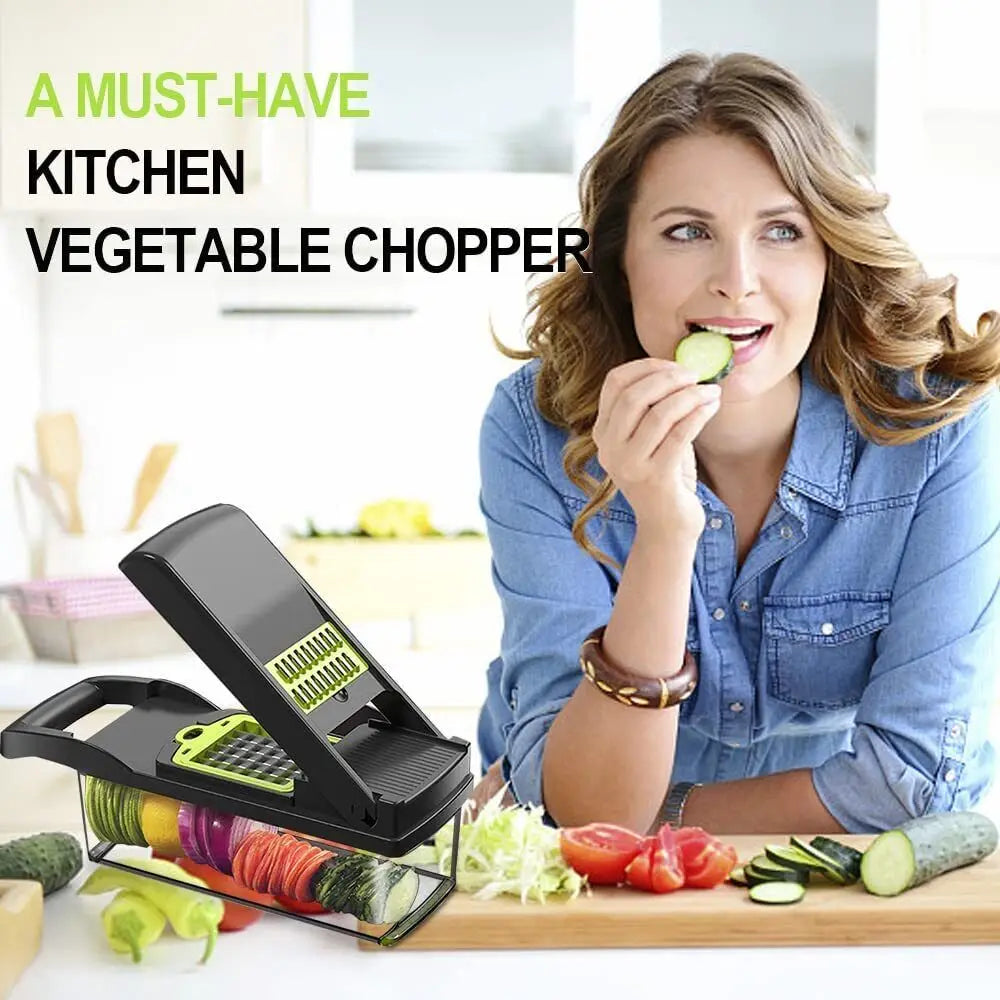 16-in-1 Vegetable Chopper & Mandoline Slicer