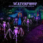 Solar Halloween Bat & Skeleton Pathway Lights
