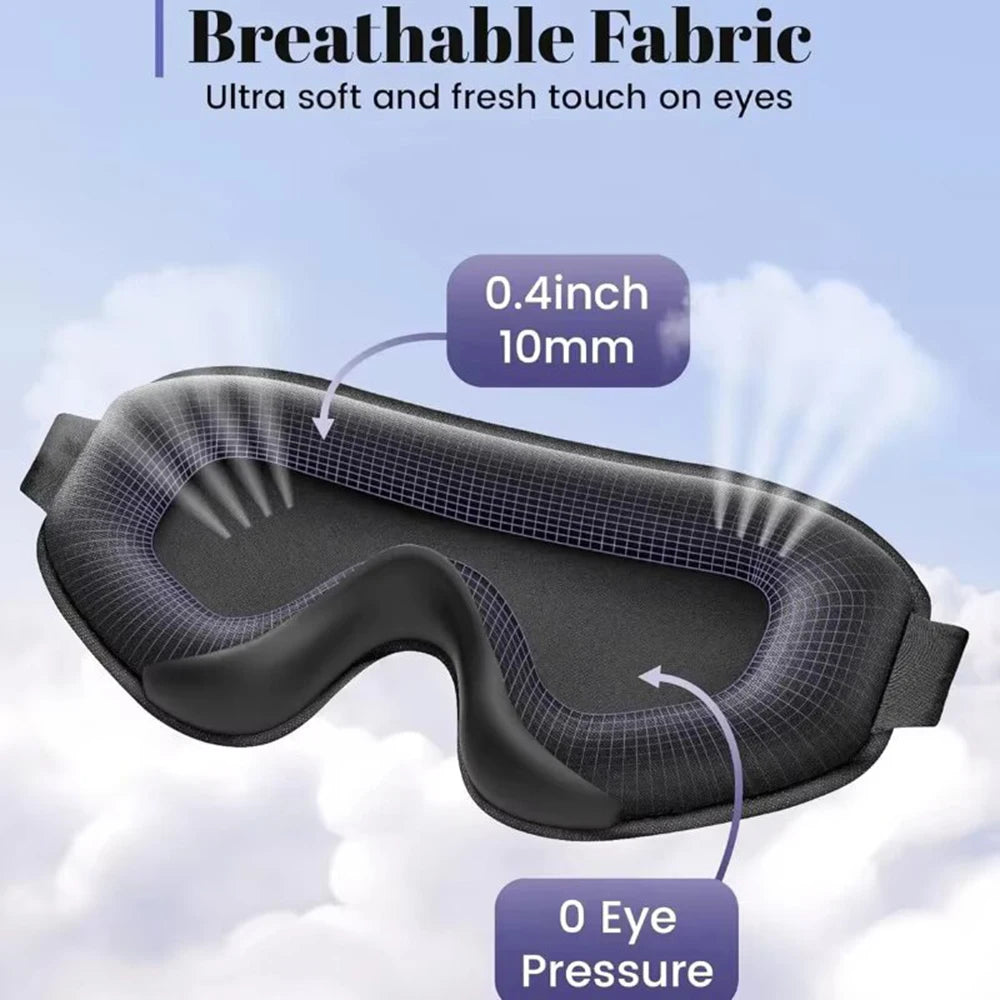 3D Blackout Sleep Mask with Adjustable Strap