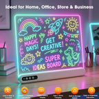Rechargeable LED Drawing & Note Board with Timer