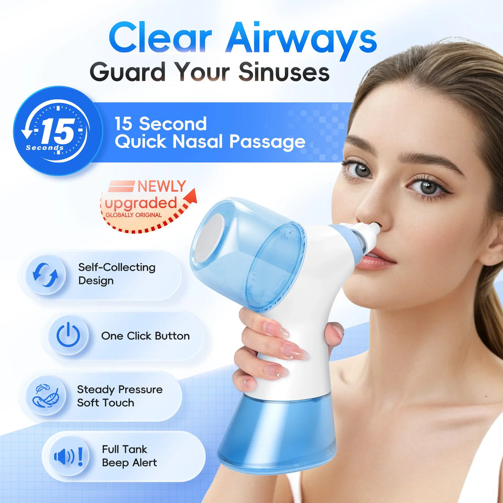 Rechargeable Nasal Irrigation System with Dual Tanks