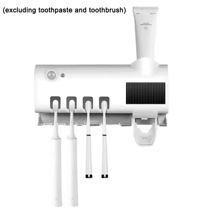 UV Toothbrush Holder & Toothpaste Dispenser