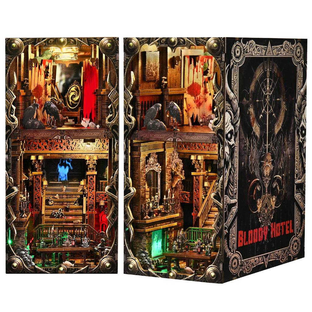 Haunted Hotel DIY wooden book nook kit