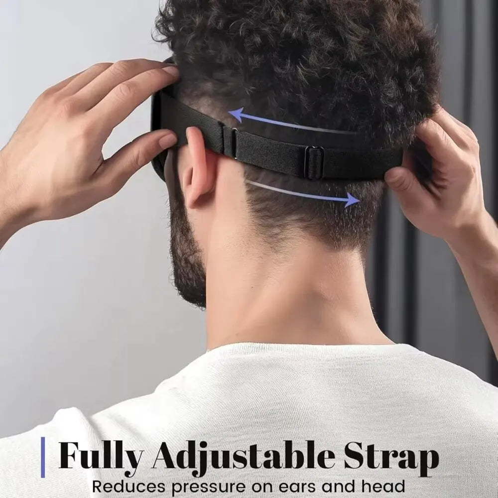 3D Blackout Sleep Mask with Adjustable Strap