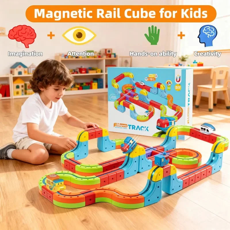 Electronic DIY Train Track Building Set