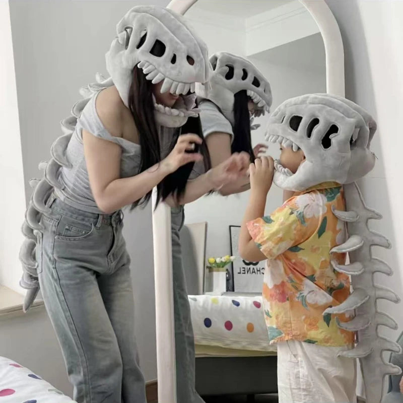 3D Dinosaur Skeleton Halloween Headgear