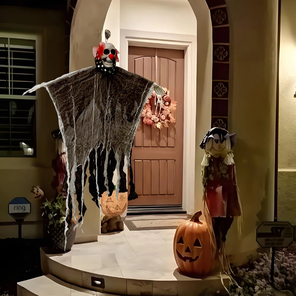 Hanging Skeleton Ghost Halloween Decoration