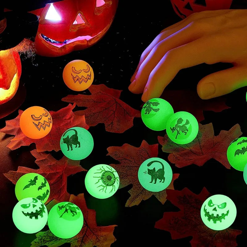 Glow-in-the-Dark Halloween Eyeball Bouncy Balls