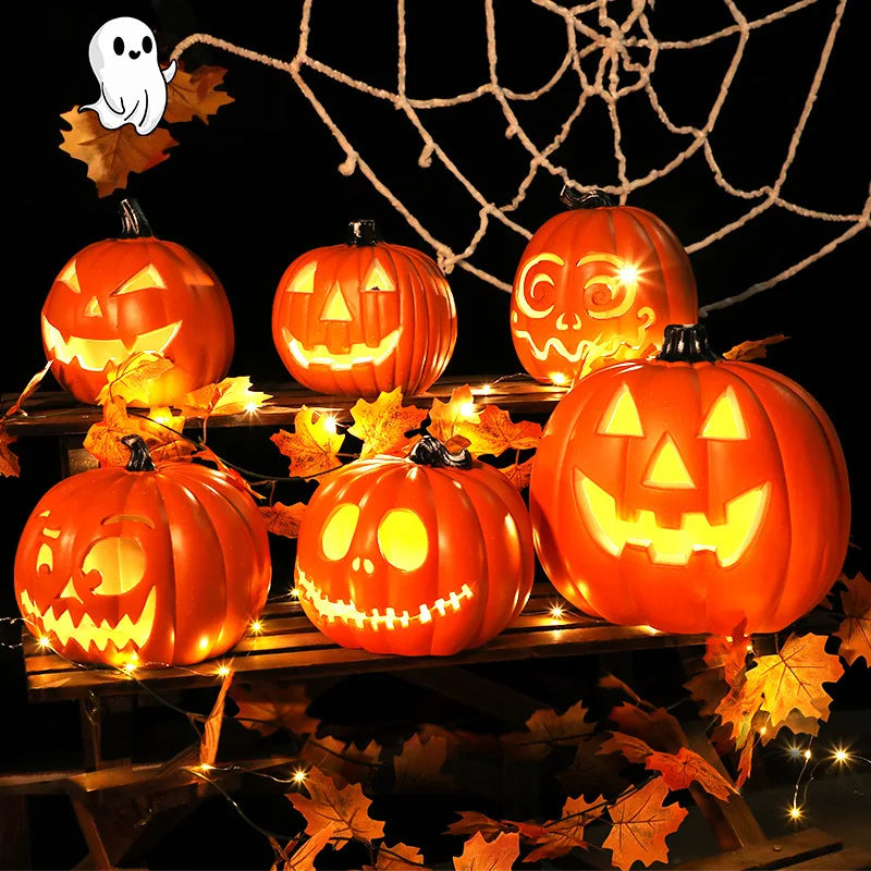 Vintage light-up Jack-O’-Lantern pumpkin decoration