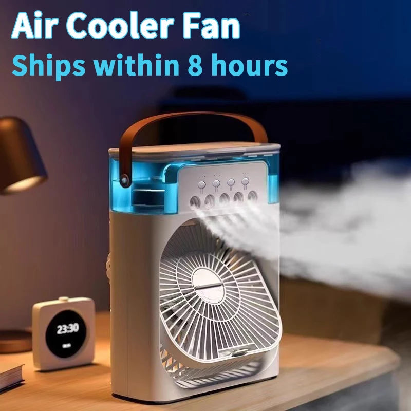 3-in-1 Mini Air Cooler, Humidifier & Night Light