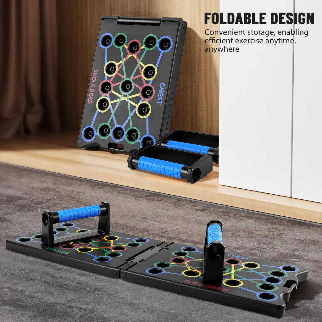 Foldable Multi-Position Push-Up Training Board