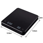 Digital Coffee Scale with Timer & LED Display