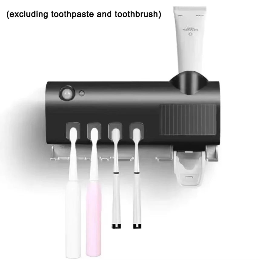 UV Toothbrush Holder & Toothpaste Dispenser