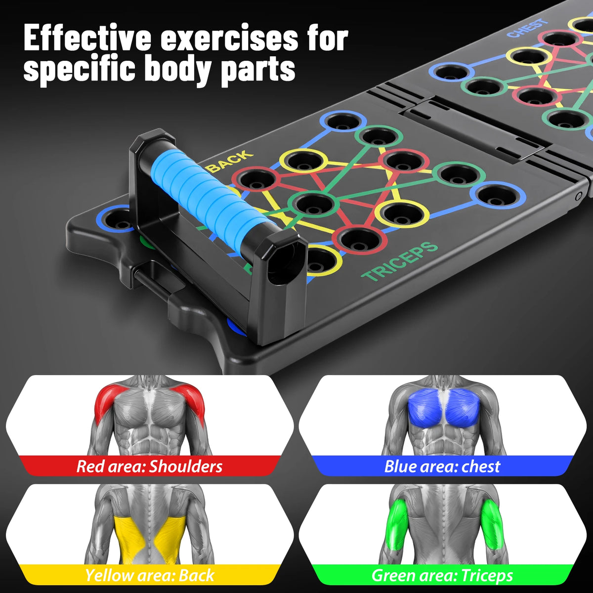 Foldable Multi-Position Push-Up Training Board