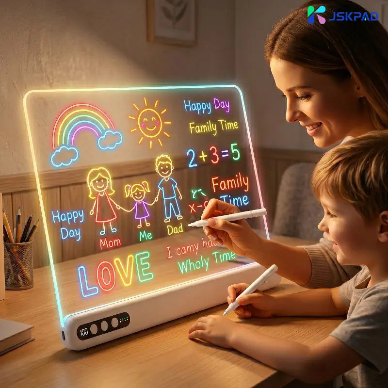 Rechargeable LED Drawing & Note Board with Timer