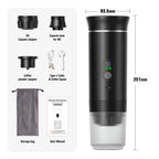 3-in-1 Portable Espresso Maker for Capsules & Ground Coffee