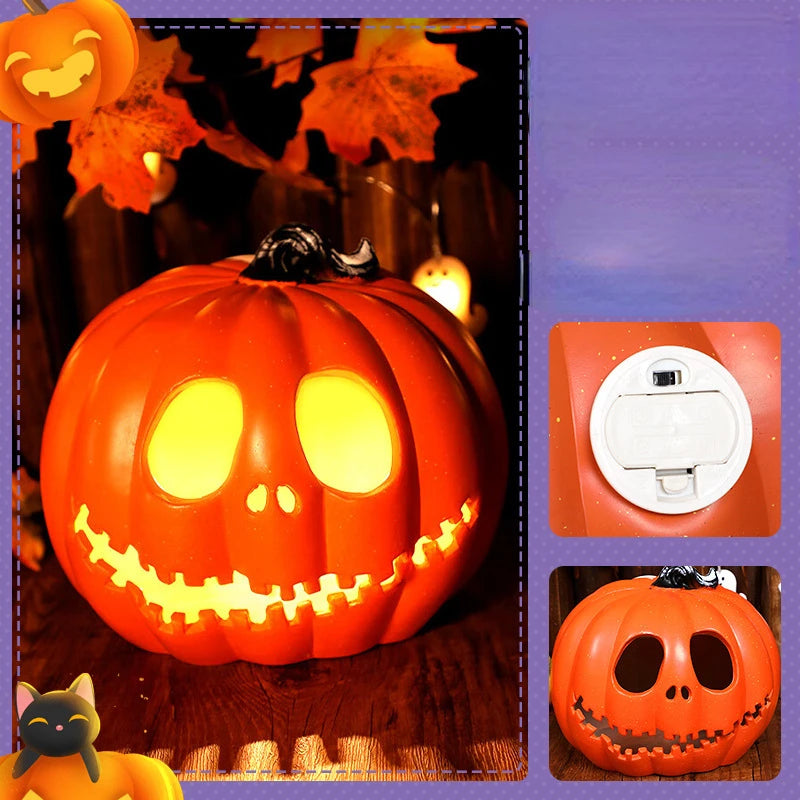 Vintage Light-Up Jack-O’-Lantern Pumpkin Decoration