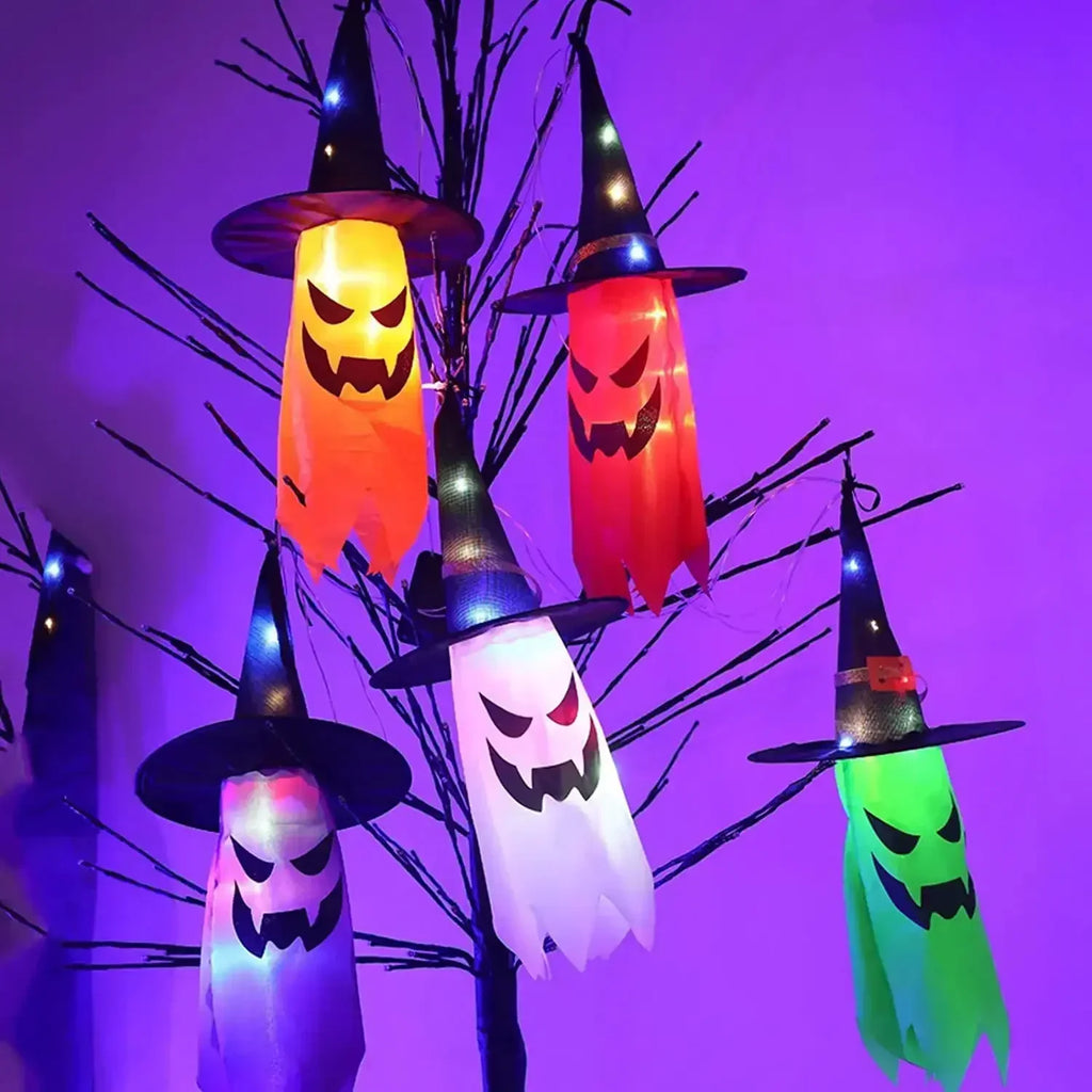 5-Piece LED Witch Hat String Lights