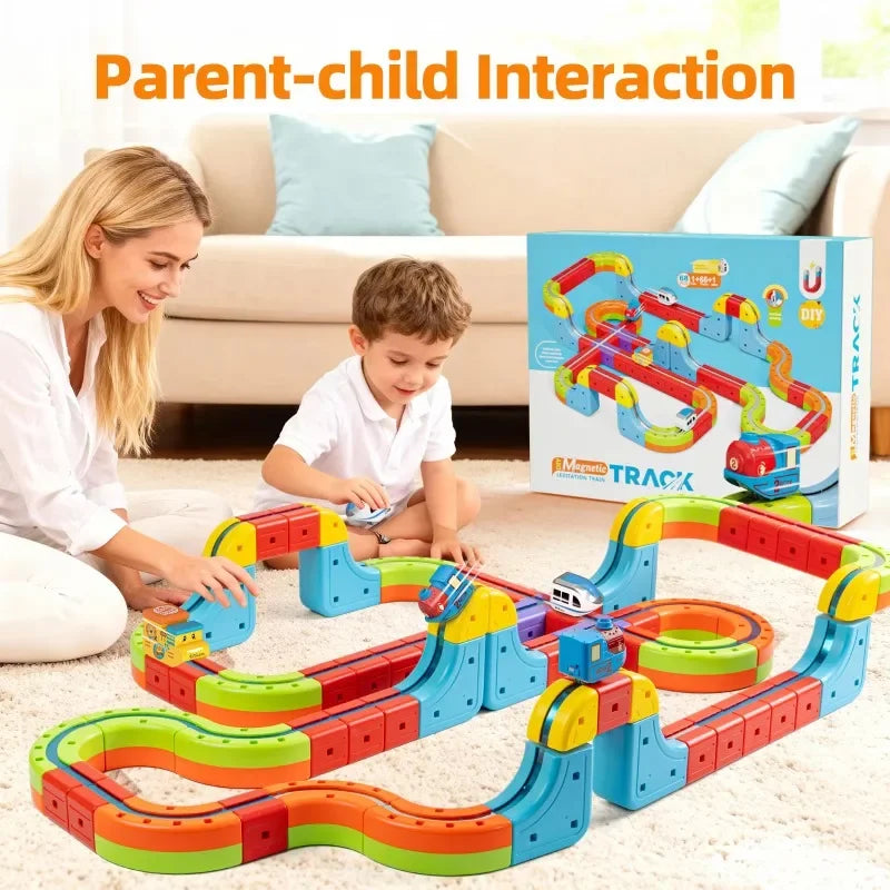 Electronic DIY Train Track Building Set
