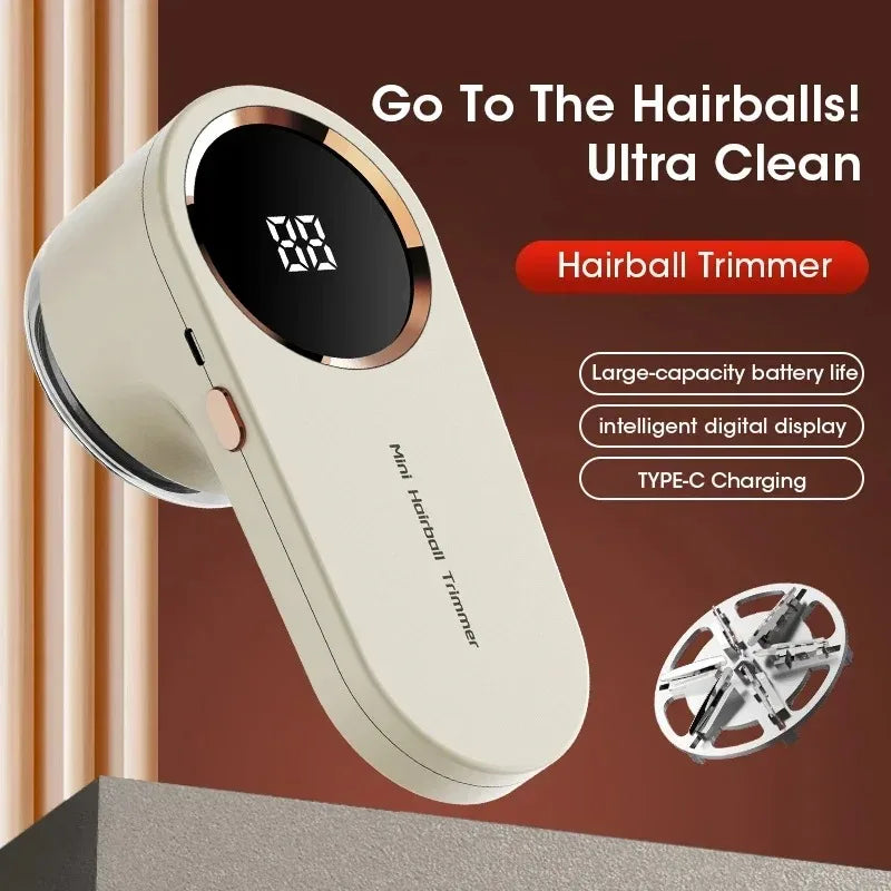 Rechargeable Fabric Shaver & Lint Remover with LED Display