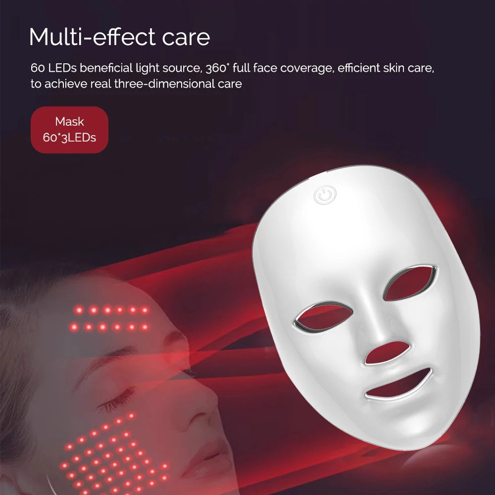 Achieve Radiant Skin with the 7-Color LED Facial Mask for Rejuvenation