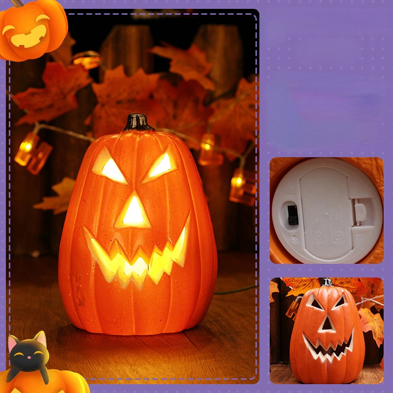 Vintage Light-Up Jack-O’-Lantern Pumpkin Decoration