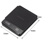 Digital Coffee Scale with Timer & LED Display