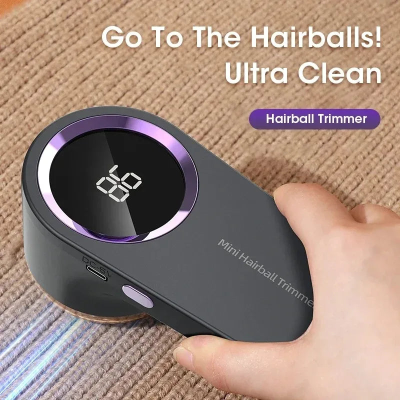 Rechargeable Fabric Shaver & Lint Remover with LED Display