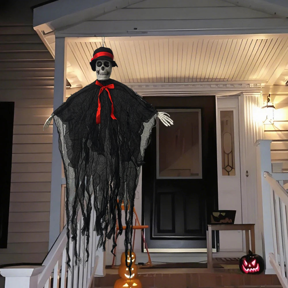 Hanging Skeleton Ghost Halloween Decoration