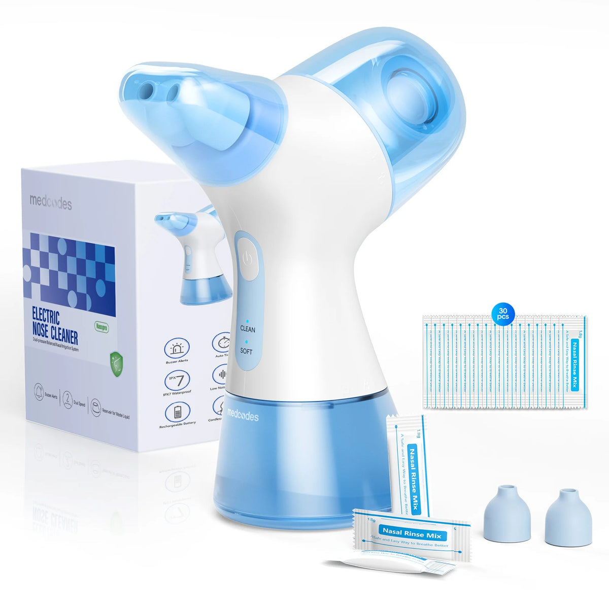 Rechargeable Nasal Irrigation System with Dual Tanks