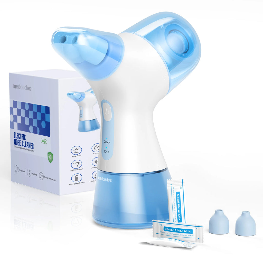 Rechargeable dual-tank nasal irrigation system