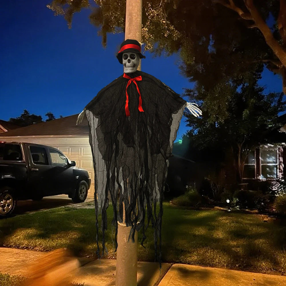 Hanging Skeleton Ghost Halloween Decoration