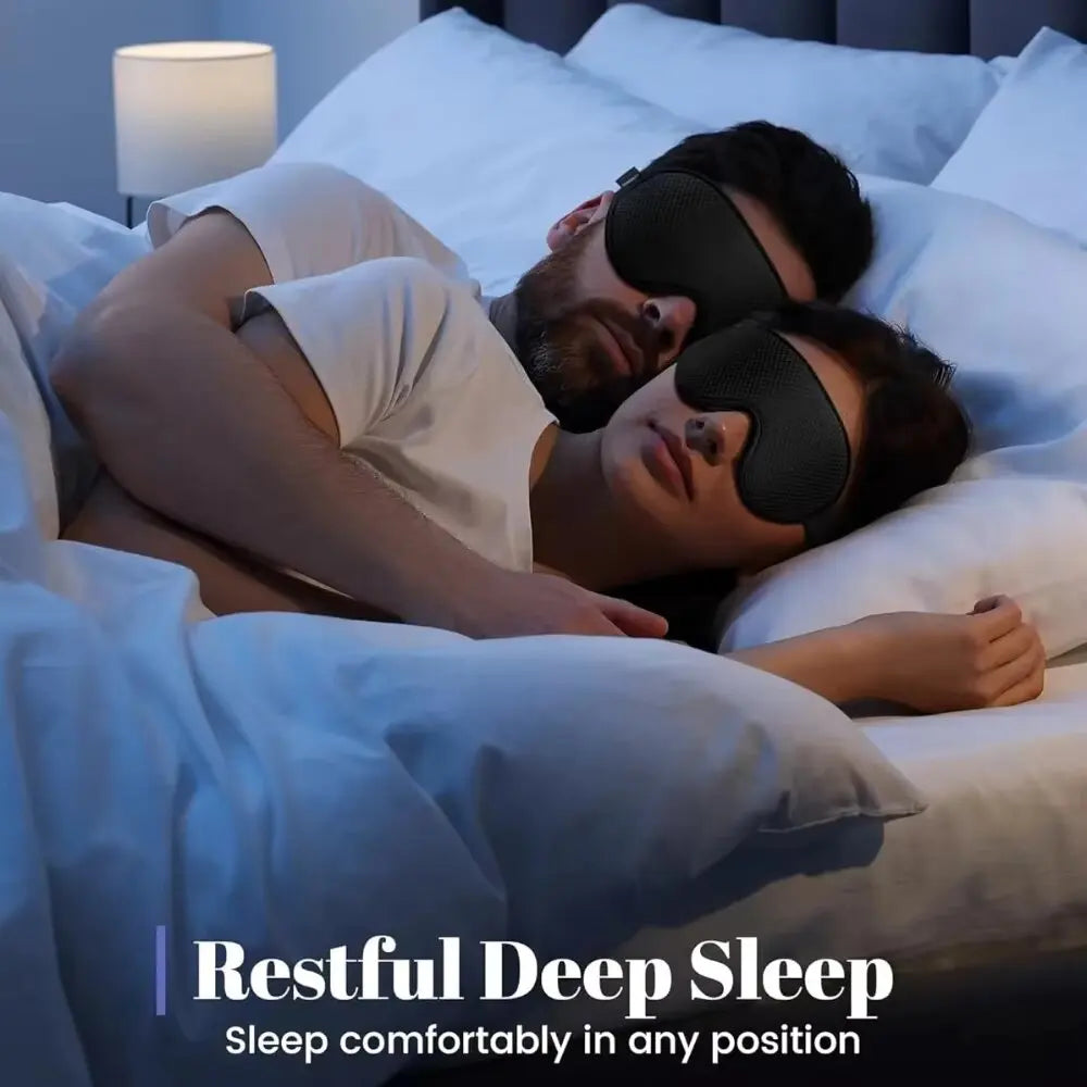 3D Blackout Sleep Mask with Adjustable Strap