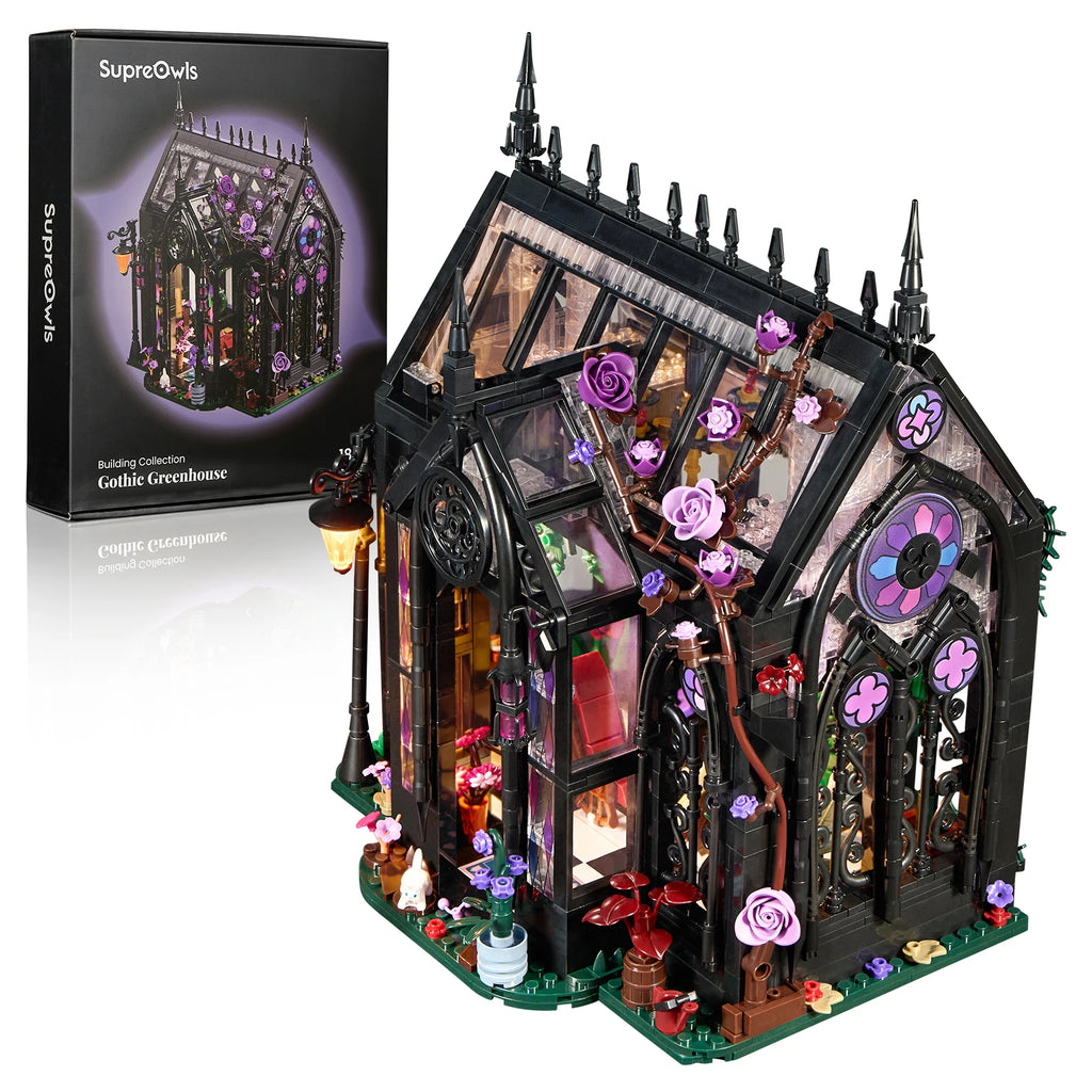Gothic greenhouse botanical building block set