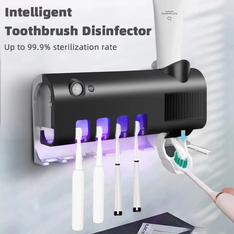 UV Toothbrush Holder & Toothpaste Dispenser