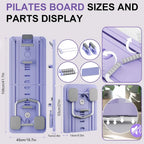 Foldable Pilates & Core Training Board with Resistance Cables