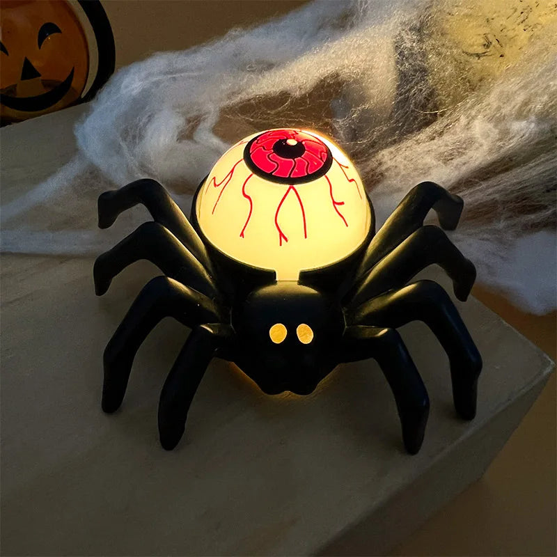 LED Halloween Skull & Spider Candle Light