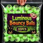 Glow-in-the-dark Halloween eyeball bouncy balls