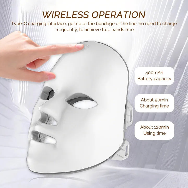 Achieve Radiant Skin with the 7-Color LED Facial Mask for Rejuvenation
