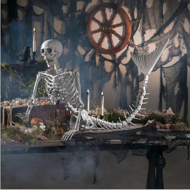 80cm mermaid skeleton Halloween decoration