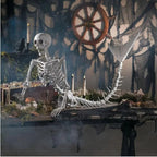 80cm mermaid skeleton Halloween decoration