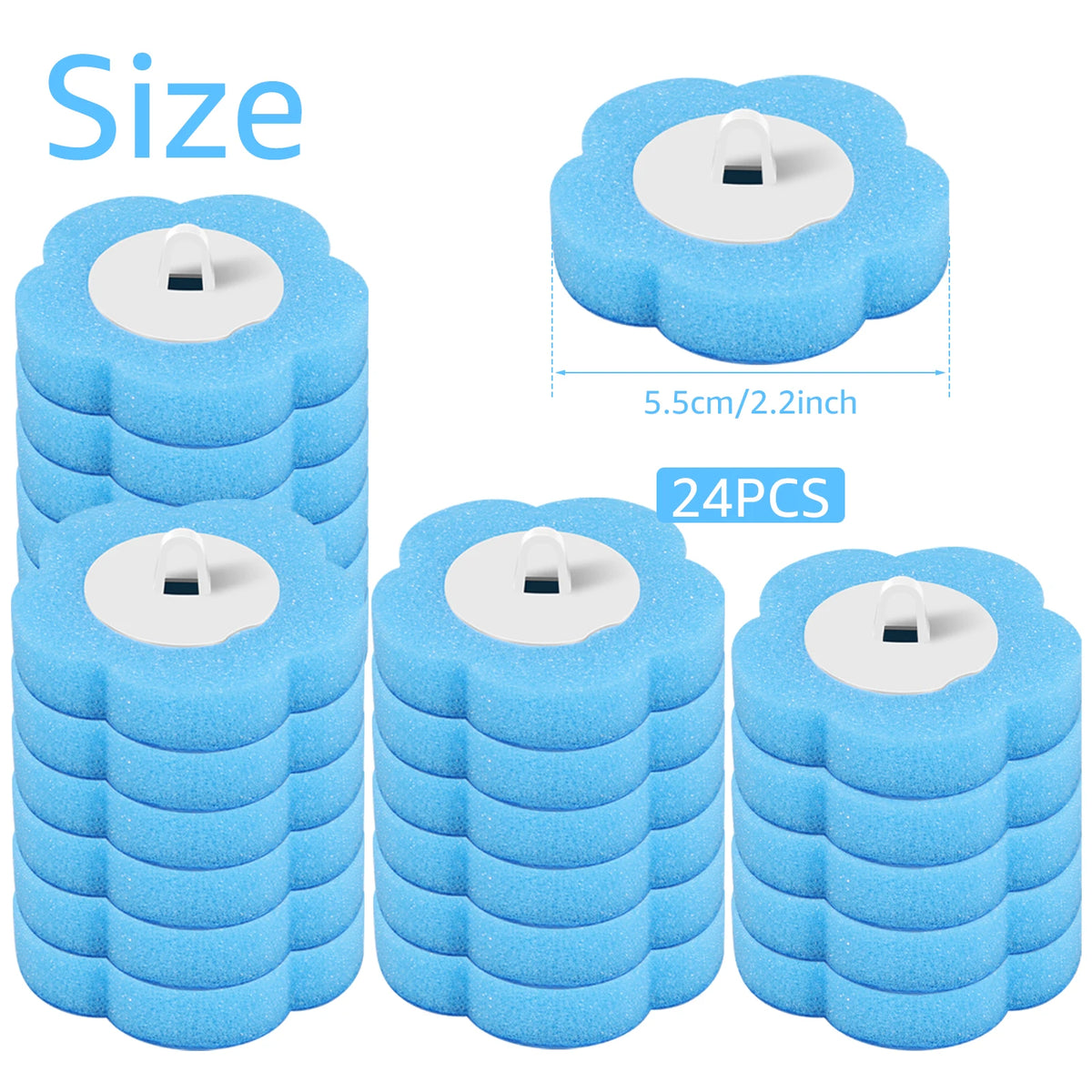 Disposable Toilet Brush System with Replaceable Cleaning Heads