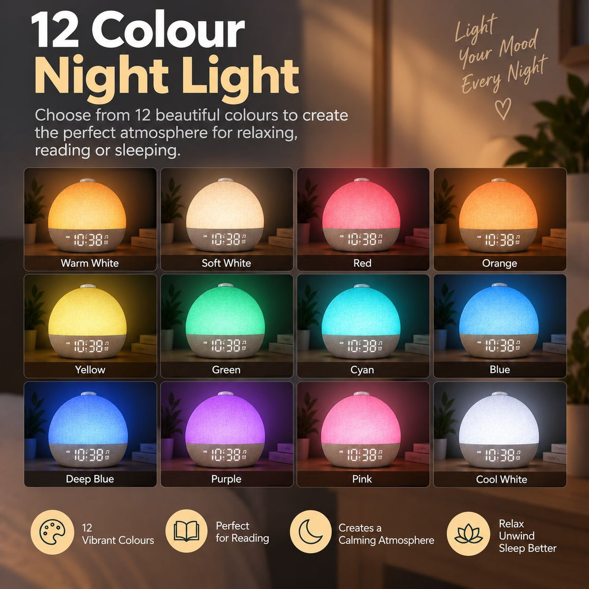 Sunrise Wake-Up Light Alarm Clock - alternate product view