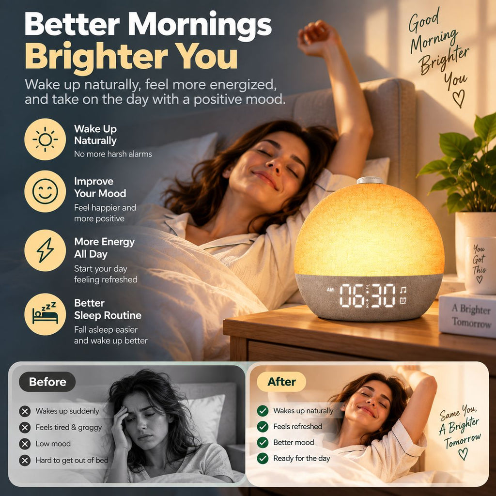 Averoxe sunrise alarm clock - additional product view